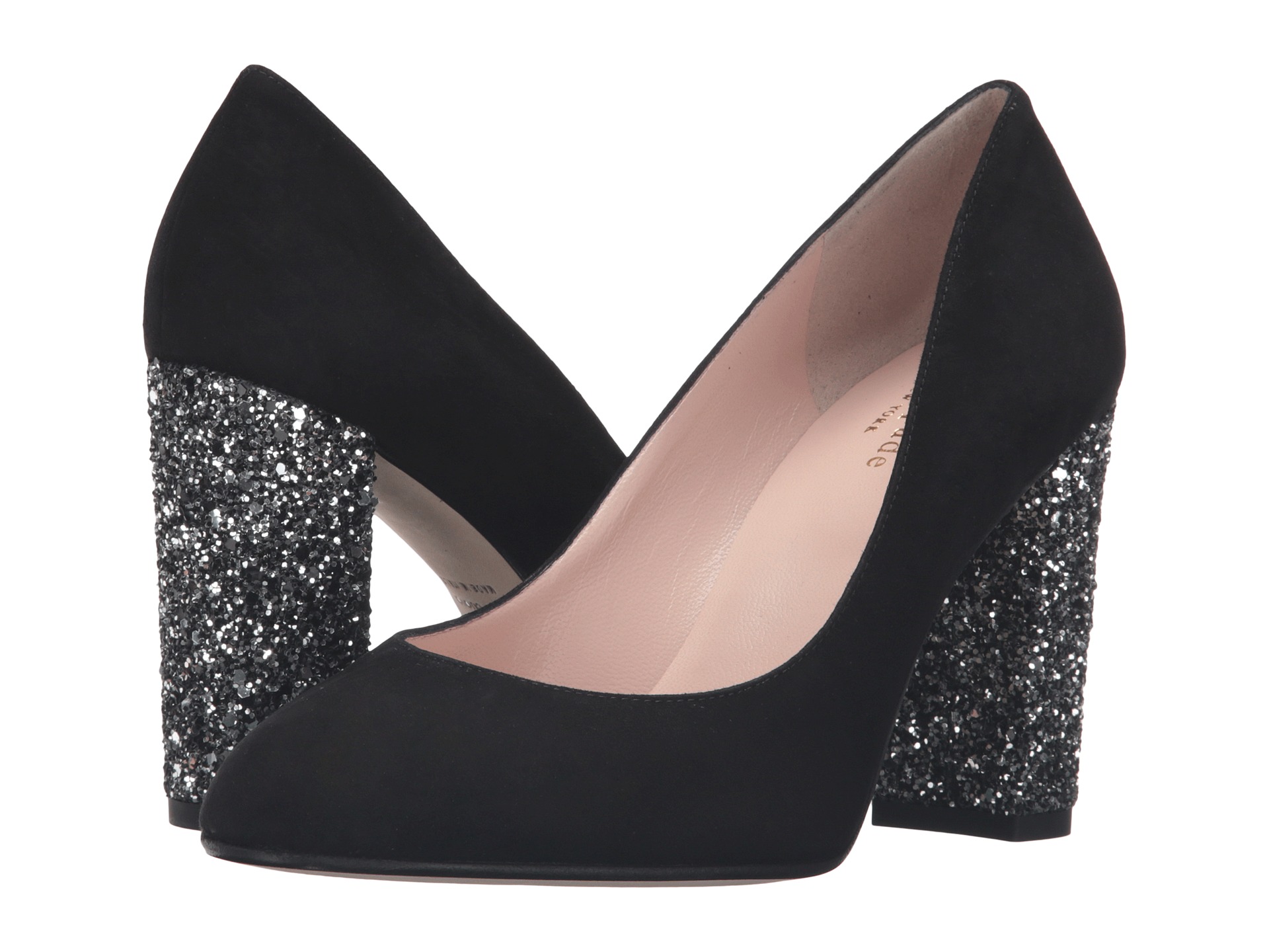kate spade glitter heels