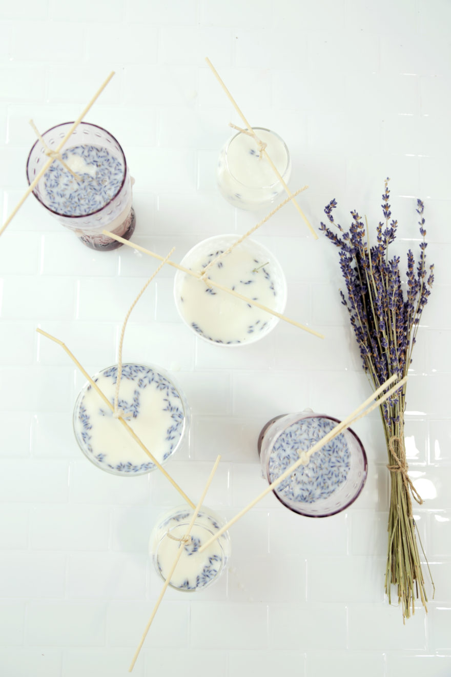 DIY Lavender Scented Candles Makeful