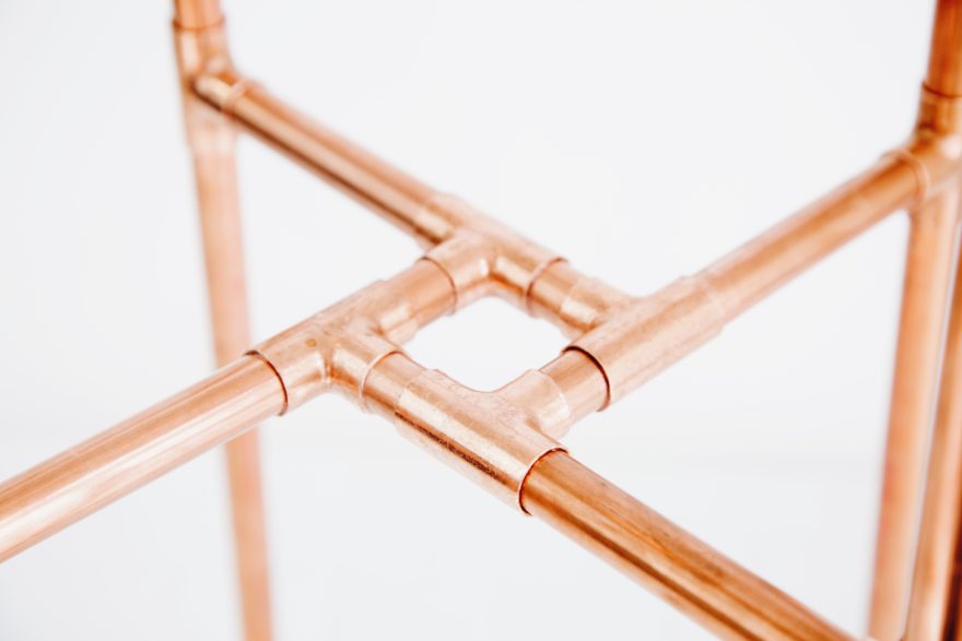 DIY Minimal Copper Pipe Plant Stand Makeful