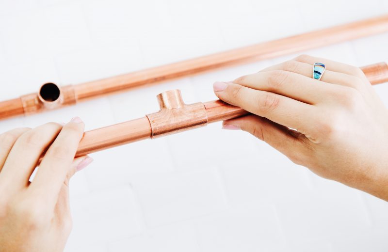 DIY Minimal Copper Pipe Plant Stand Makeful