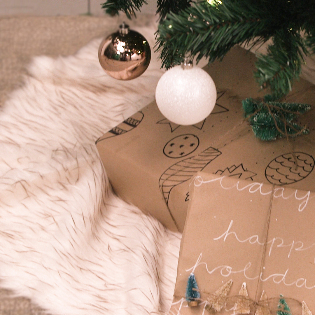 Give Your Gifts the Home They Deserve With Our DIY Faux Fur Tree Skirt